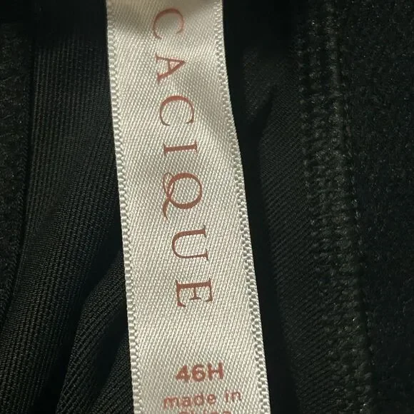 Cacique Unlined Full Coverage Bra Sz-46H - Picture 3 of 3